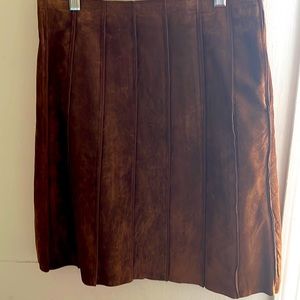 A-line Skirt Suede- Size 6
